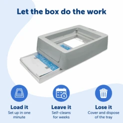 Smart Self-Cleaning Litter Box - ScoopFree® Crystal Smart -Pawsy Store PAL00 16807 P03