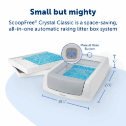 Crystal Litter Box - ScoopFree® Crystal Classic Self-Cleaning -Pawsy Store PAL00 17296 P02