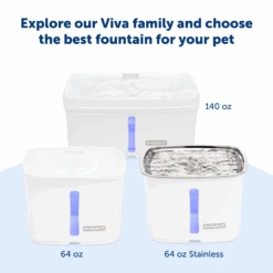 Viva™ 64 Oz Pet Fountain 11 Viva™ 64 Oz Pet Fountain -Pawsy Store PWW00 17919 P03