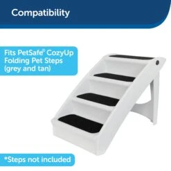 Replacement Fabric Covers For The CozyUp™ Folding Pet Steps -Pawsy Store eComm ATF Travel And Mobility Replacement Treads Black Carpet Compatibility