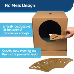 Disposable Litter Box With Litter -Pawsy Store i0jpehjix3d238nfy8z6