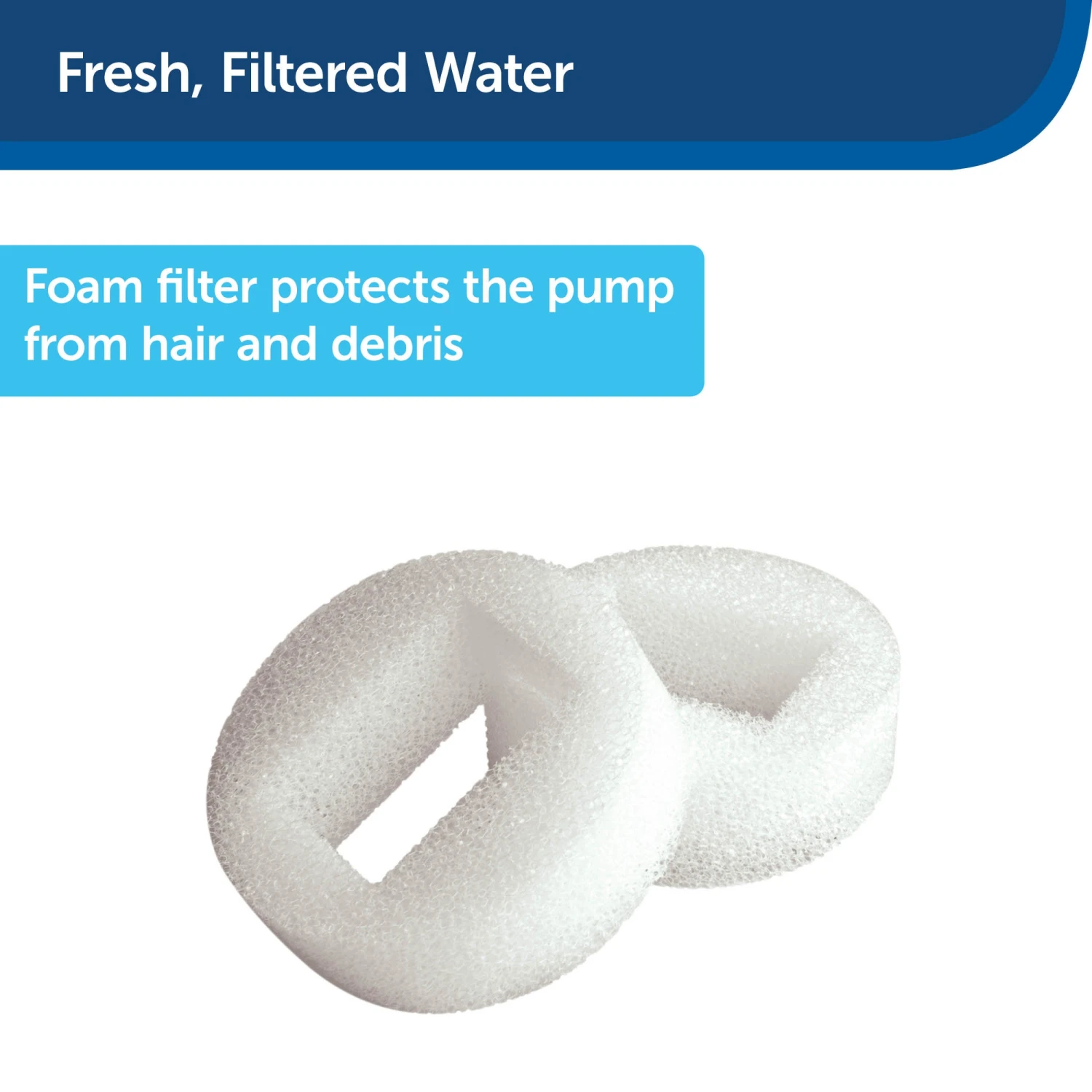 Drinkwell 360™ Plastic Fountain Pre-Filters (2-Pack) 5 Drinkwell 360™ Plastic Fountain Pre-Filters (2-Pack) - Image 3