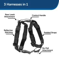 3 In 1 Harness With Two Point Control Leash -Pawsy Store rzvekzux9lfgfhsqfems 6d990855 1bb7 4d25 8100 00364eed4d5f