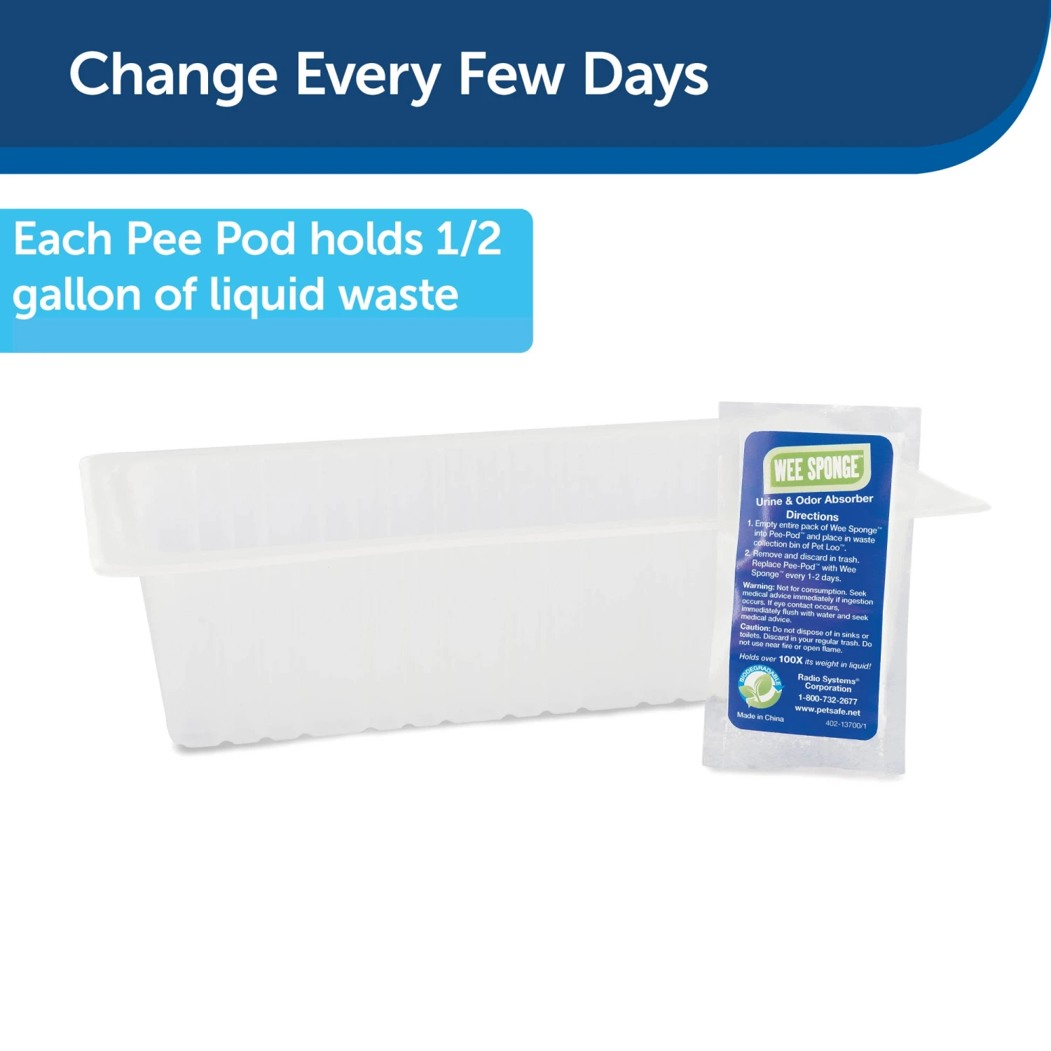 Pet Loo™ Pee Pod™ With Wee Sponge™ Urine Disposal Kit 7 Pet Loo™ Pee Pod™ With Wee Sponge™ Urine Disposal Kit - Image 5